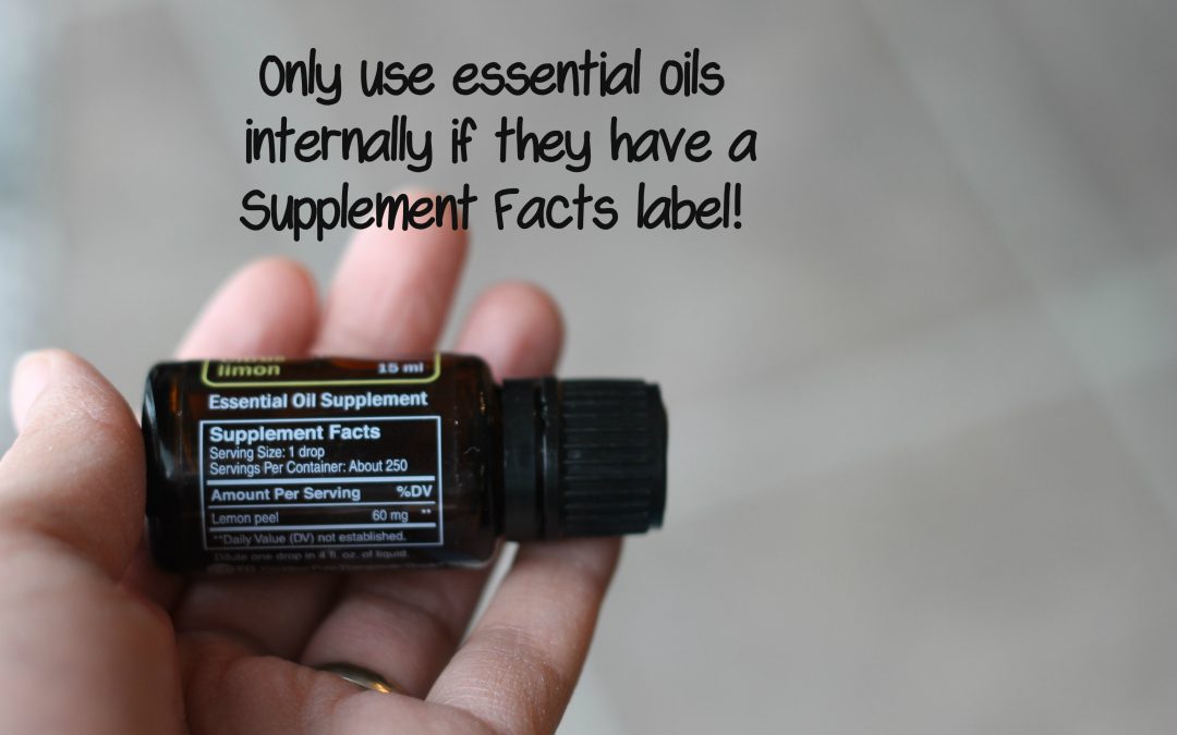 Internal use of Pure Essential oils